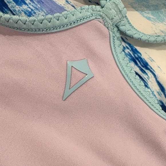 Kids gymnastic Blue Patterned suit - Picture 8 of 12